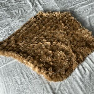 Patrizia Luca Tan Fur Poncho